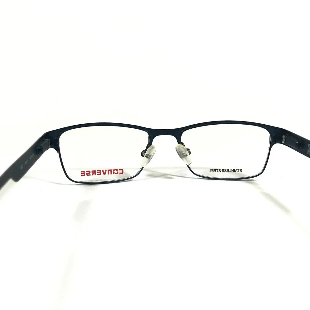 Converse Kids Eyeglasses Frames K025 NAVY Blue Square Full Rim 45-16-125